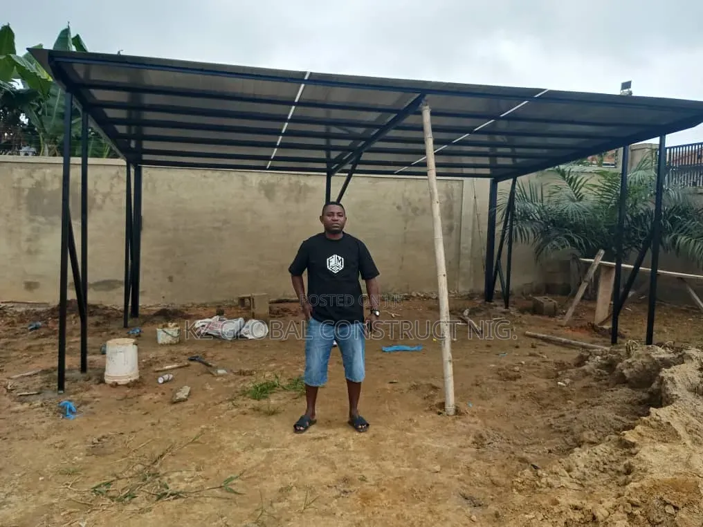 Standard Two Carport Units With Polycarbonate Covering Materials