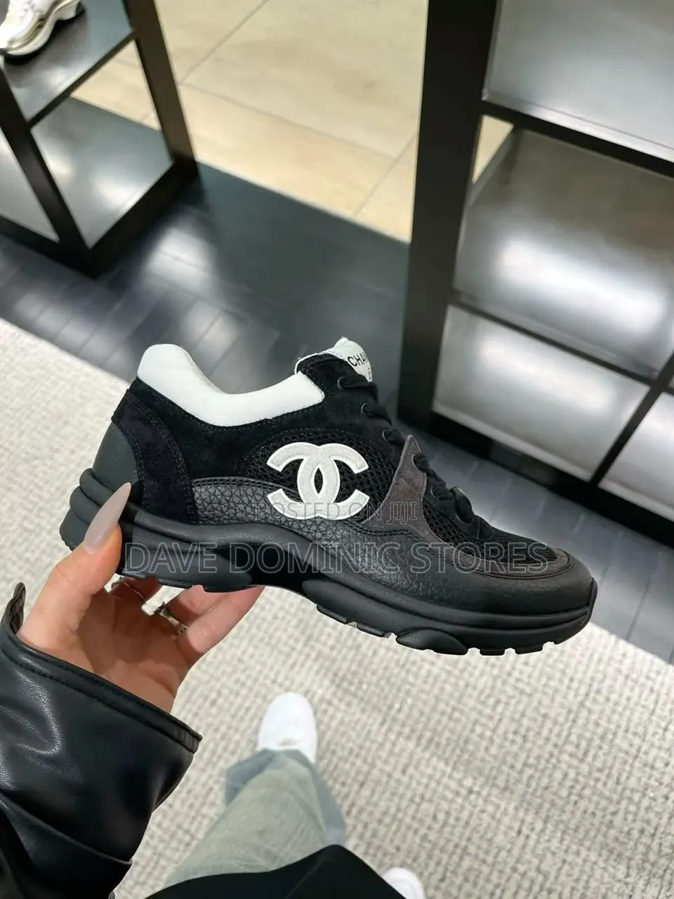 Original Channel REV Sneakers (Leather  Low Top Lace Up Trainer)
