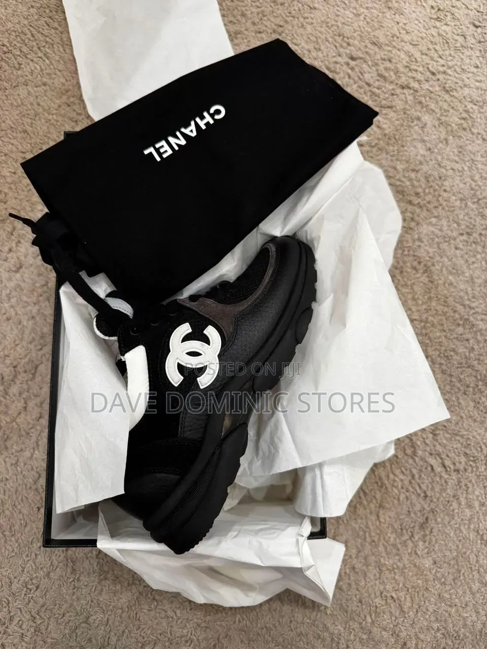 Original Channel REV Sneakers (Leather  Low Top Lace Up Trainer)