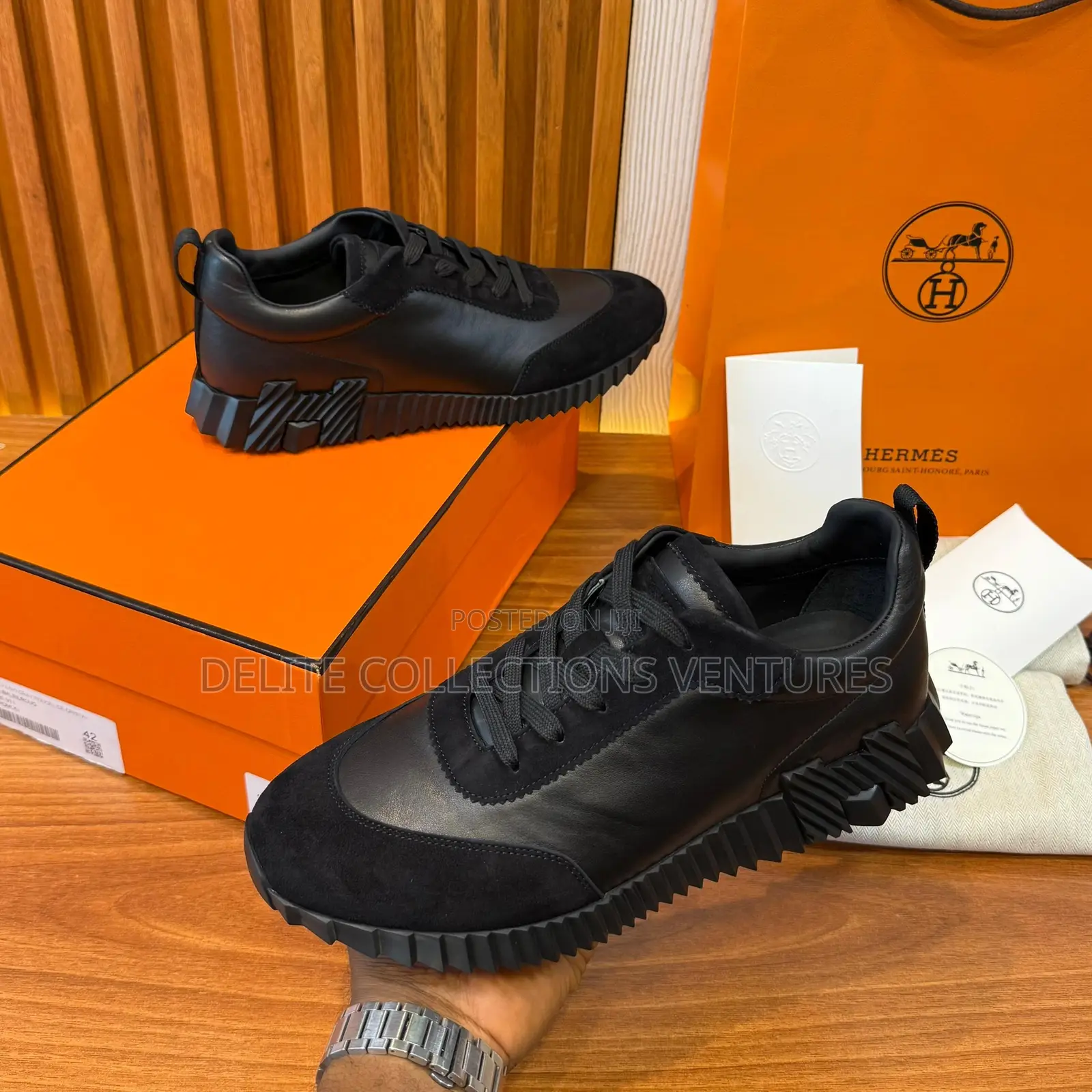 Luxury Update 🥶🥶🥶  *Hermes Bouncing Sneakers 👟 in Suede Goatskin