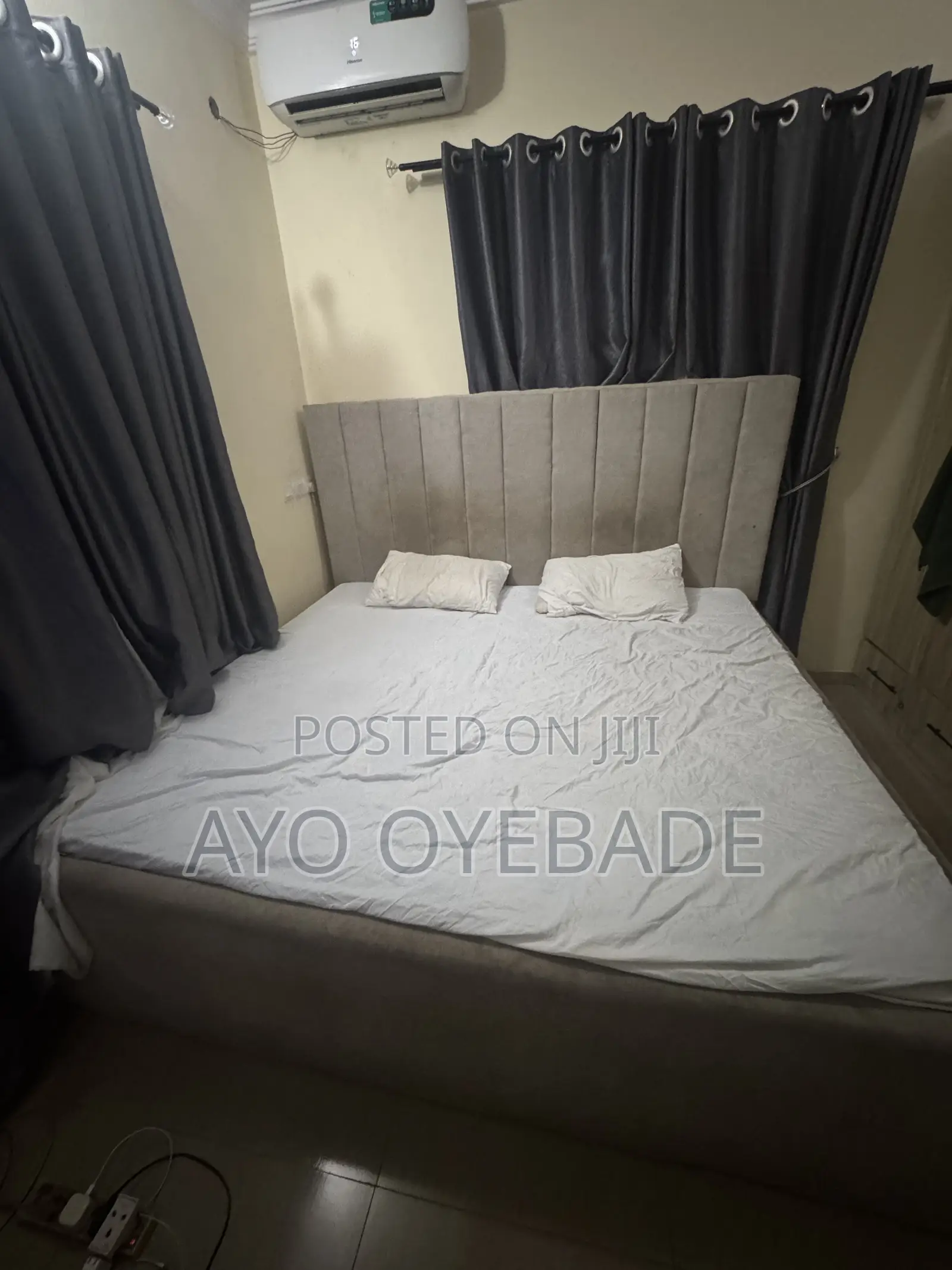 7 by 7 Ft Bedframe and Mattress