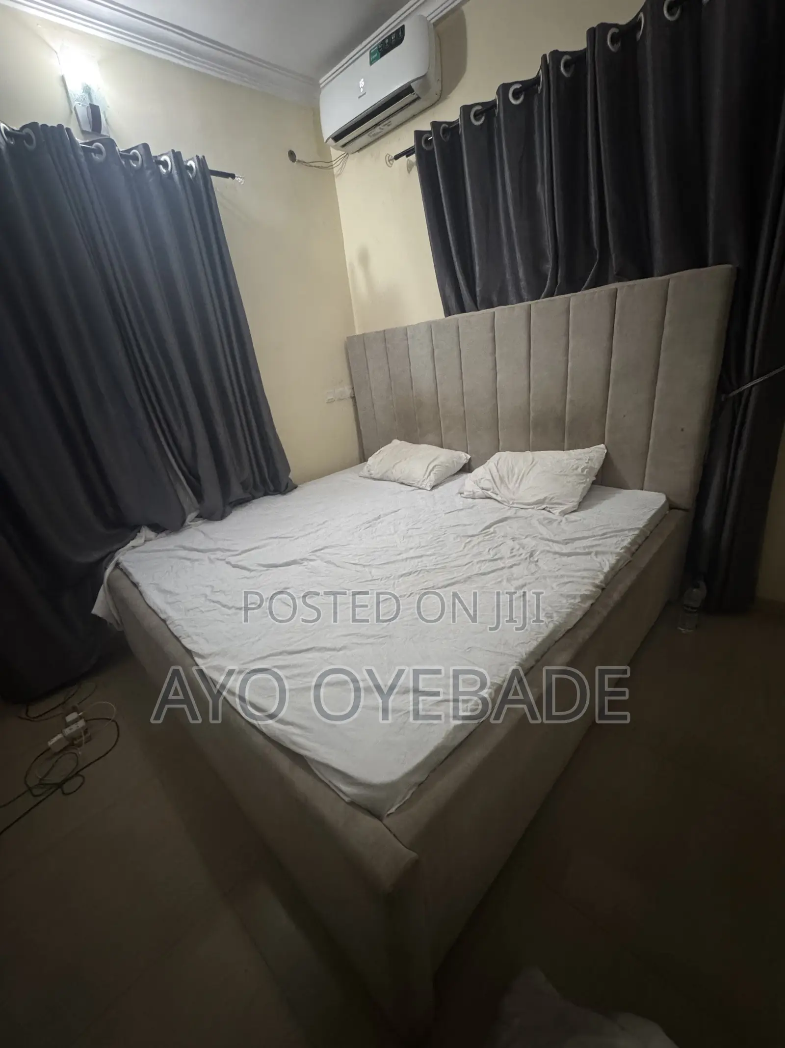7 by 7 Ft Bedframe and Mattress