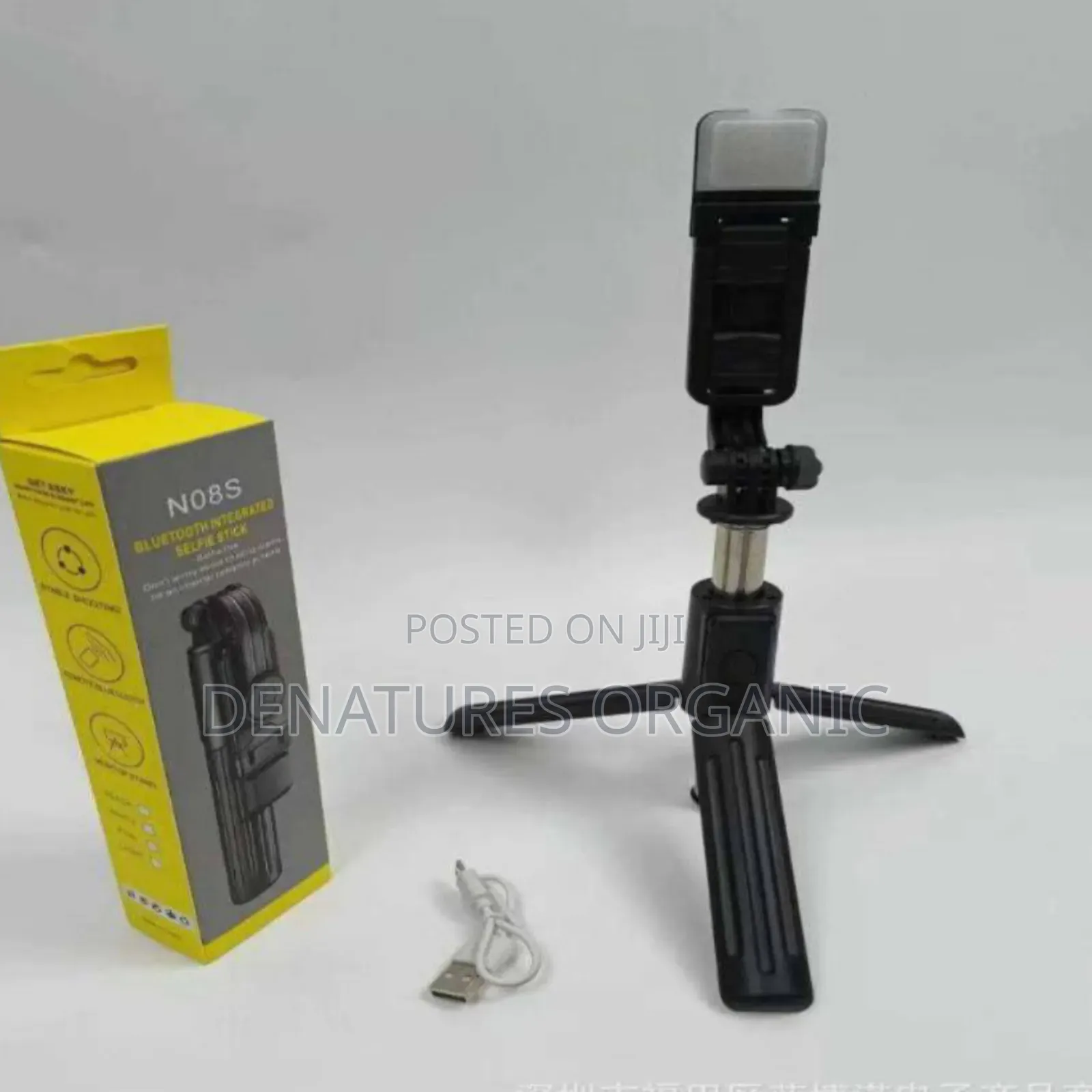 N08S Selfie Stick Tripod/Stand With Light