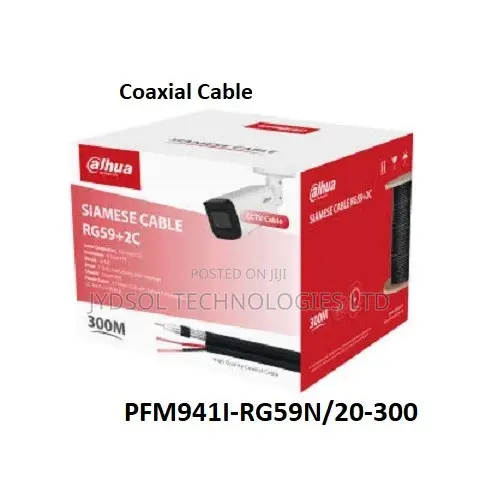 Dahua Coaxial Cable With Power Cable- PFM941I-RG59N/20-300