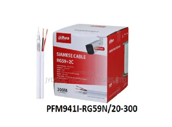 Dahua Coaxial Cable With Power Cable- PFM941I-RG59N/20-300