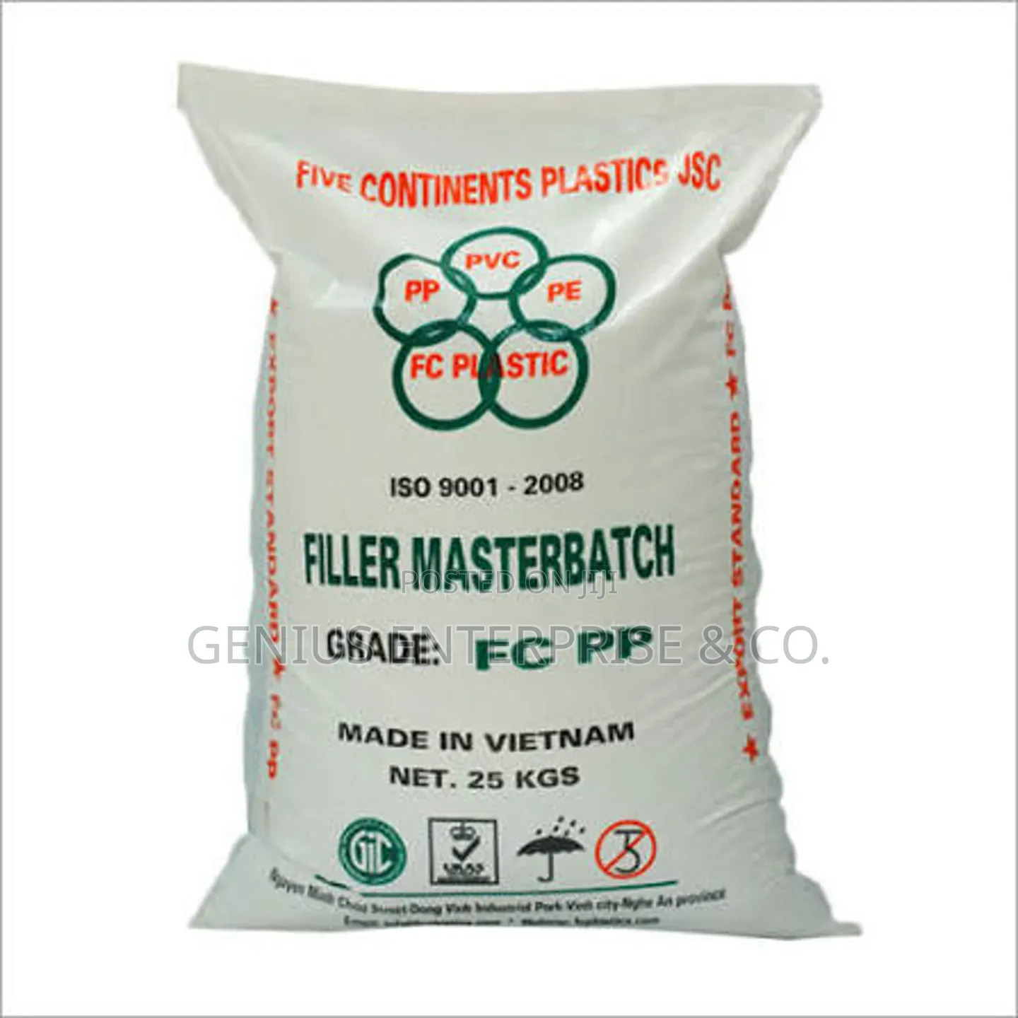 25Kg Color Filler Masterbatch for PP, PET, PE & PVC Pillets Additives.