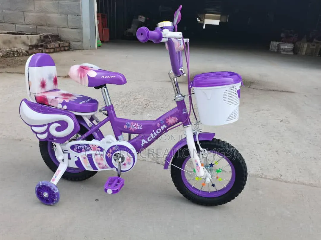Pretty Double Seater Bicycle (3 to 6yrs) or (6 to 9yrs)