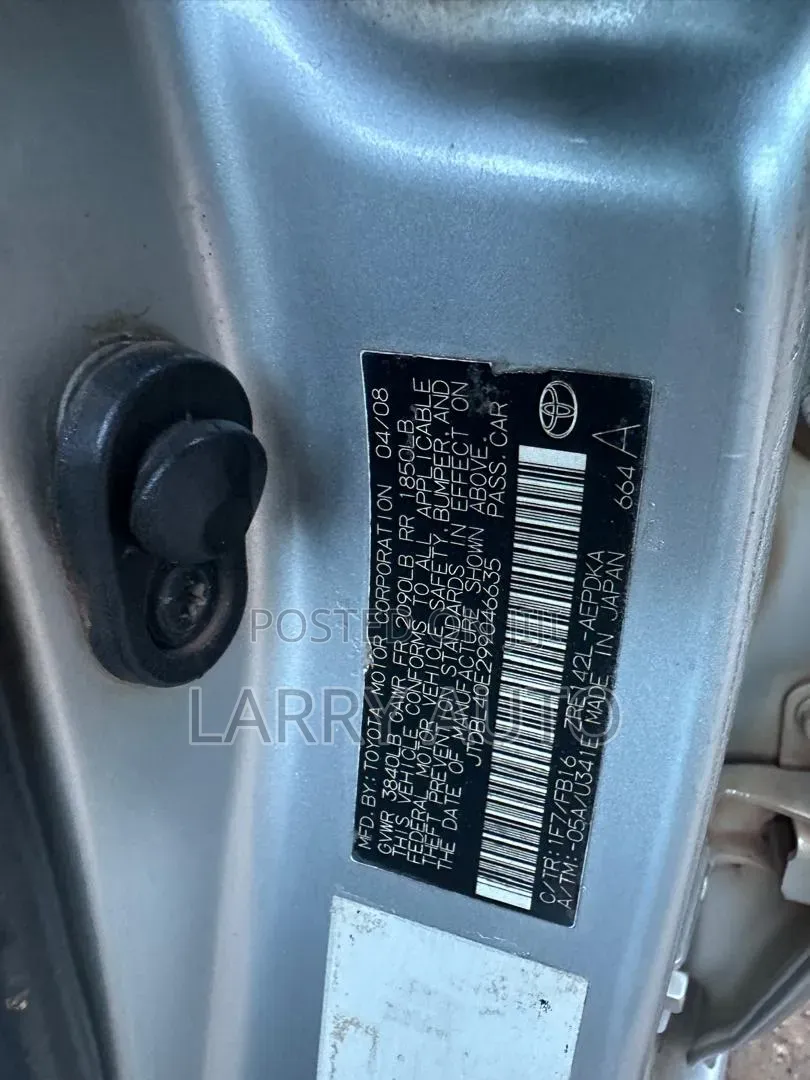 Toyota Corolla 2008 Silver