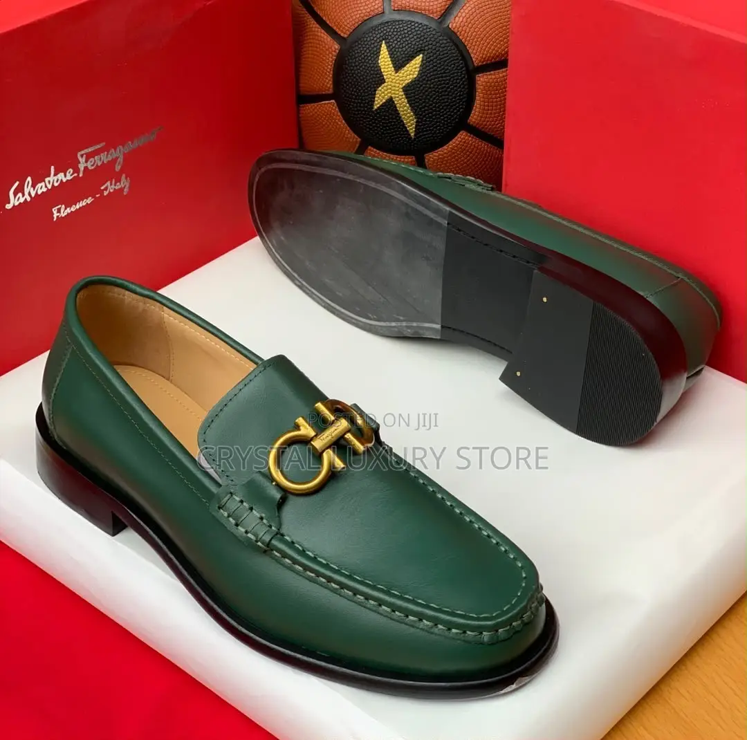 Salvatore Ferragamo Quality Luxury Men Genuine Leather Shoe