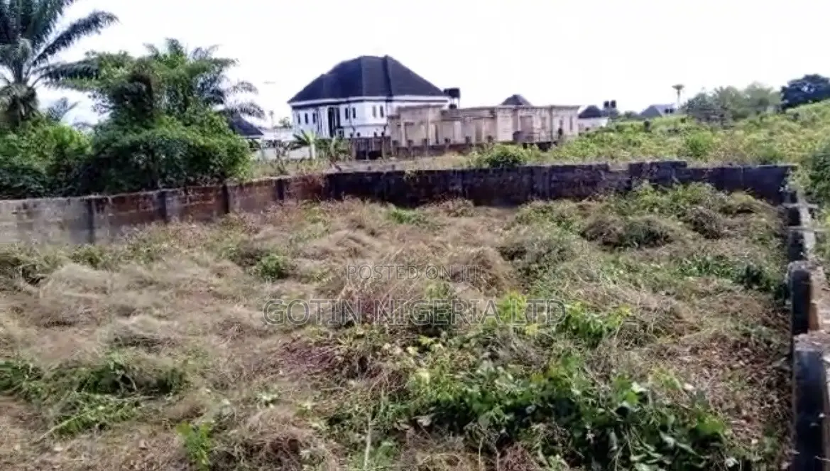 50×100ft Fenced Plot for Sale at Obagie, Off Airport Road