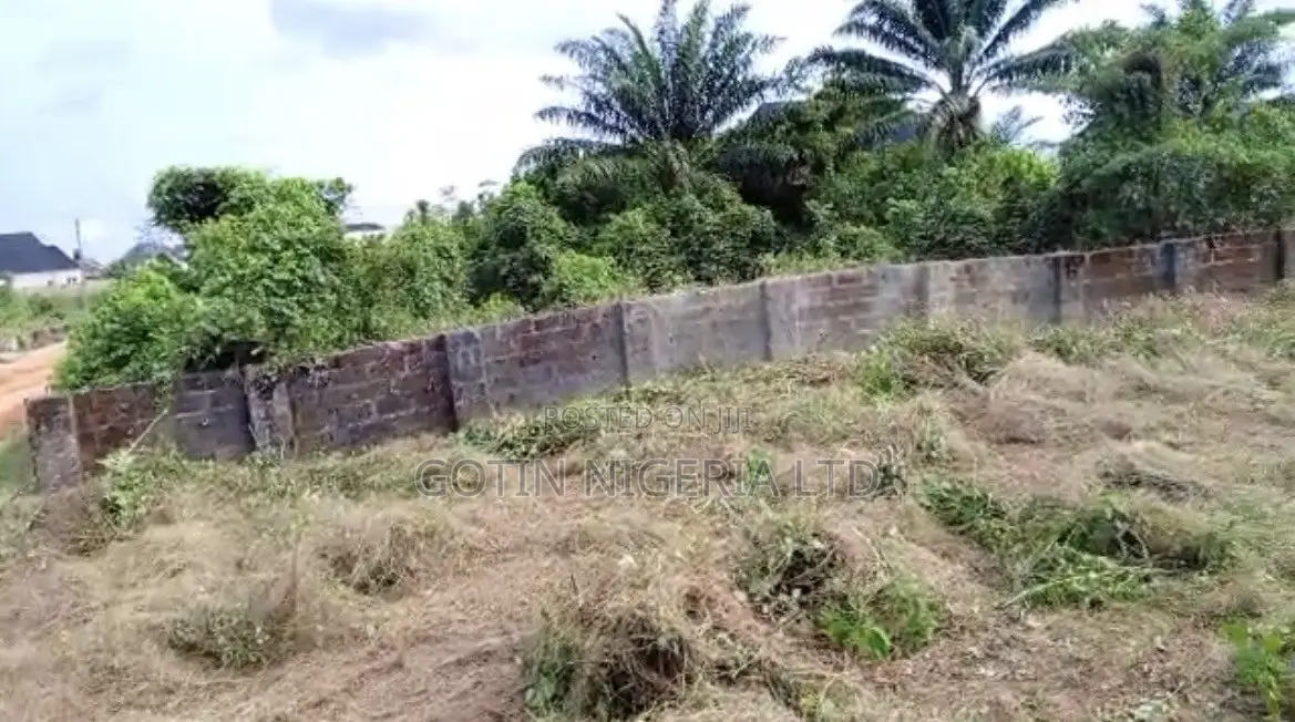 50×100ft Fenced Plot for Sale at Obagie, Off Airport Road