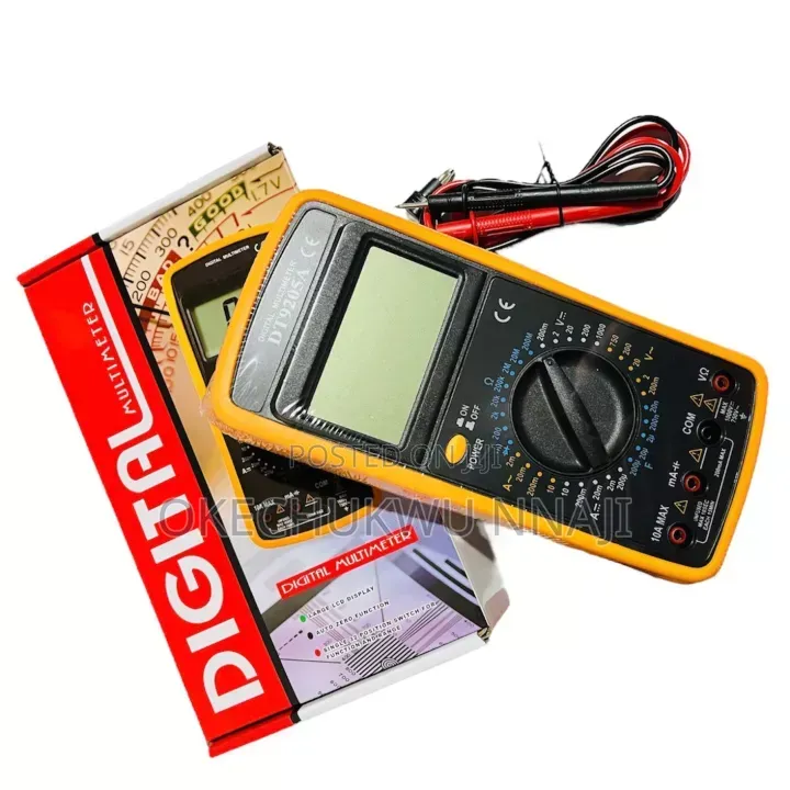 Digital Multimeter Professional AC DC Manual Range Voltage Meter Amp