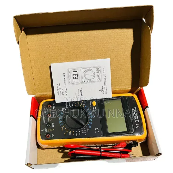 Digital Multimeter Professional AC DC Manual Range Voltage Meter Amp