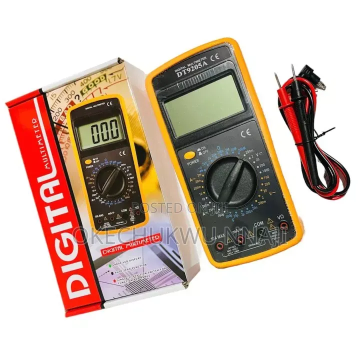 Digital Multimeter Professional AC DC Manual Range Voltage Meter Amp