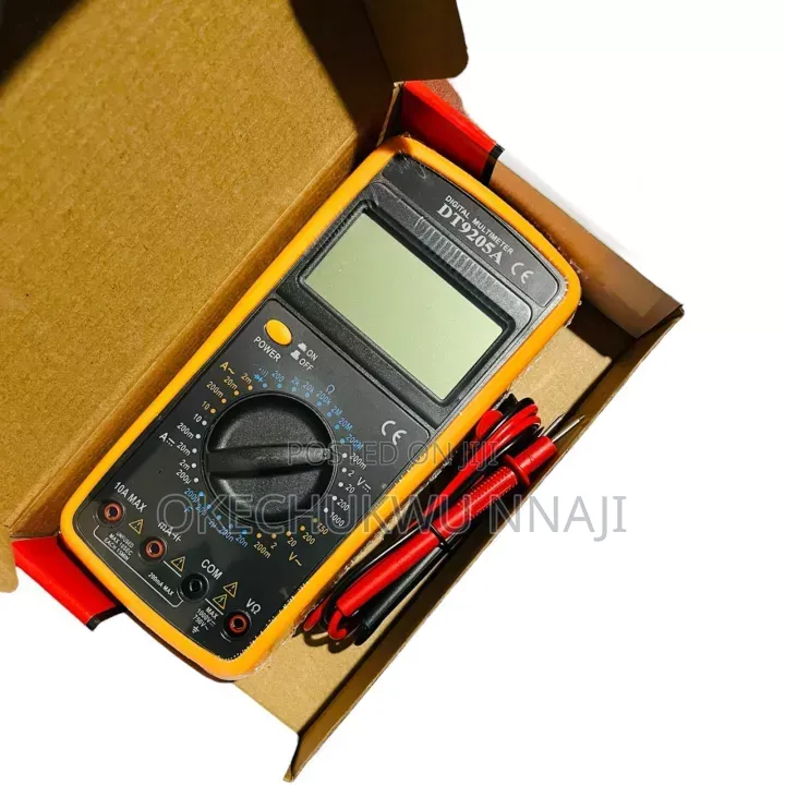 Digital Multimeter Professional AC DC Manual Range Voltage Meter Amp