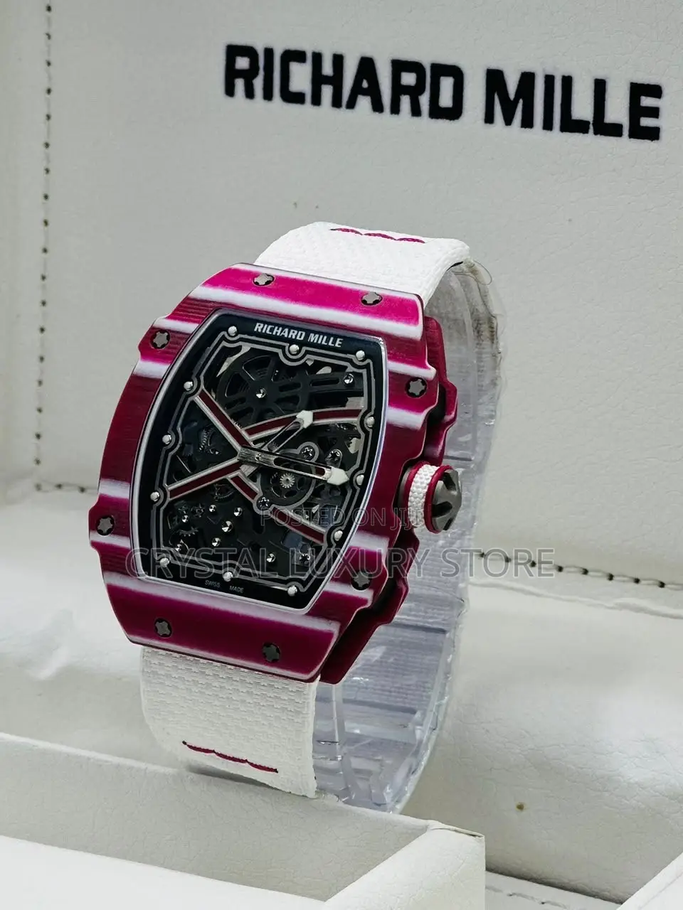 Richard Mille Luxury Automatic Engine Working Chronograph Watch