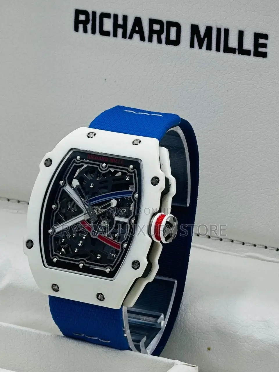 Richard Mille Luxury Automatic Engine Working Chronograph Watch
