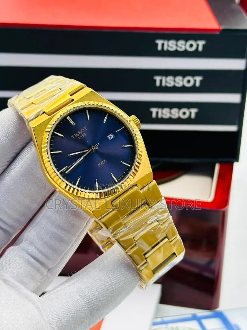 Tissot Quality Luxury Men Chain Strap Wristwatch