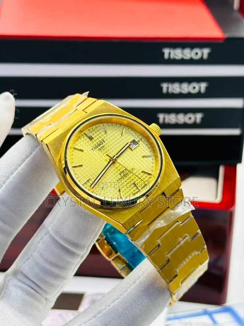 Tissot Quality Luxury Men Chain Strap Wristwatch