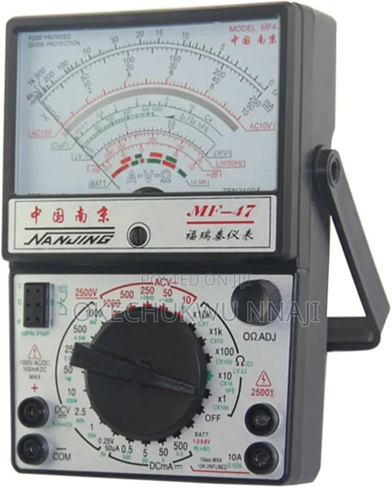 Analog Multimeter Multifunctional Voltage and Current Testing Device