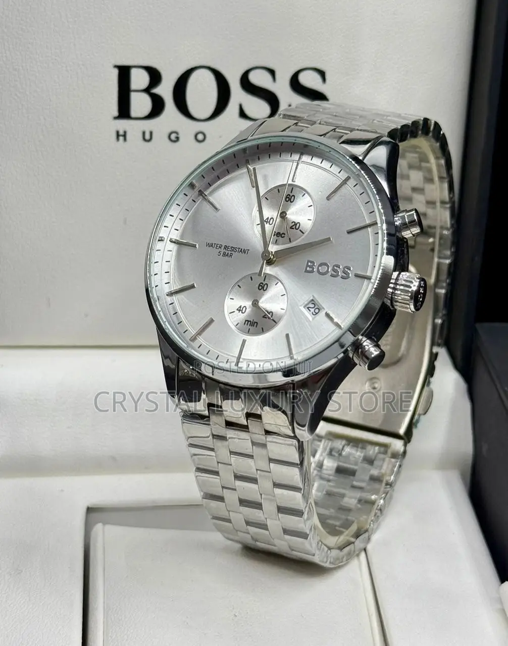 Hugo Boss Quality Men Chain Strap Wristwatch