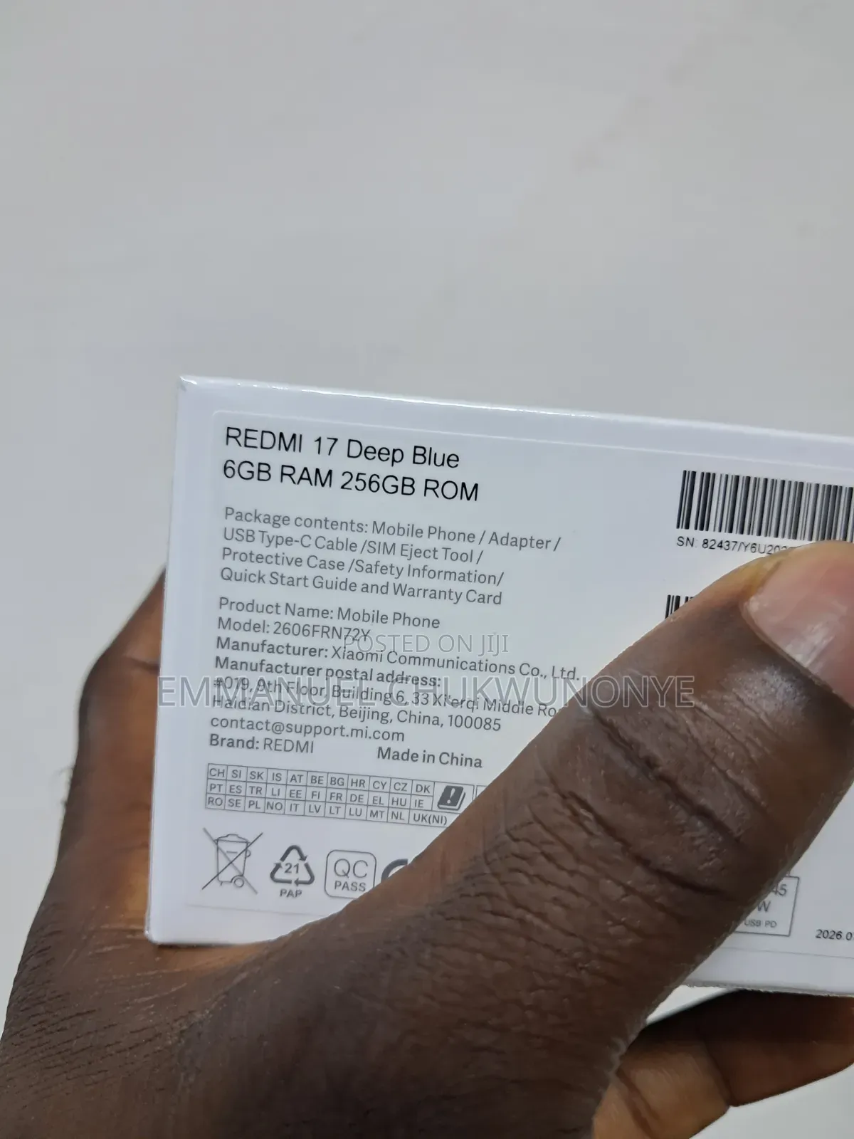 New Xiaomi Redmi 17 256 GB Black