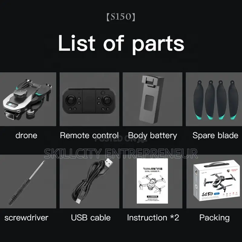 S150 Brushless Drone HD 2 Battery