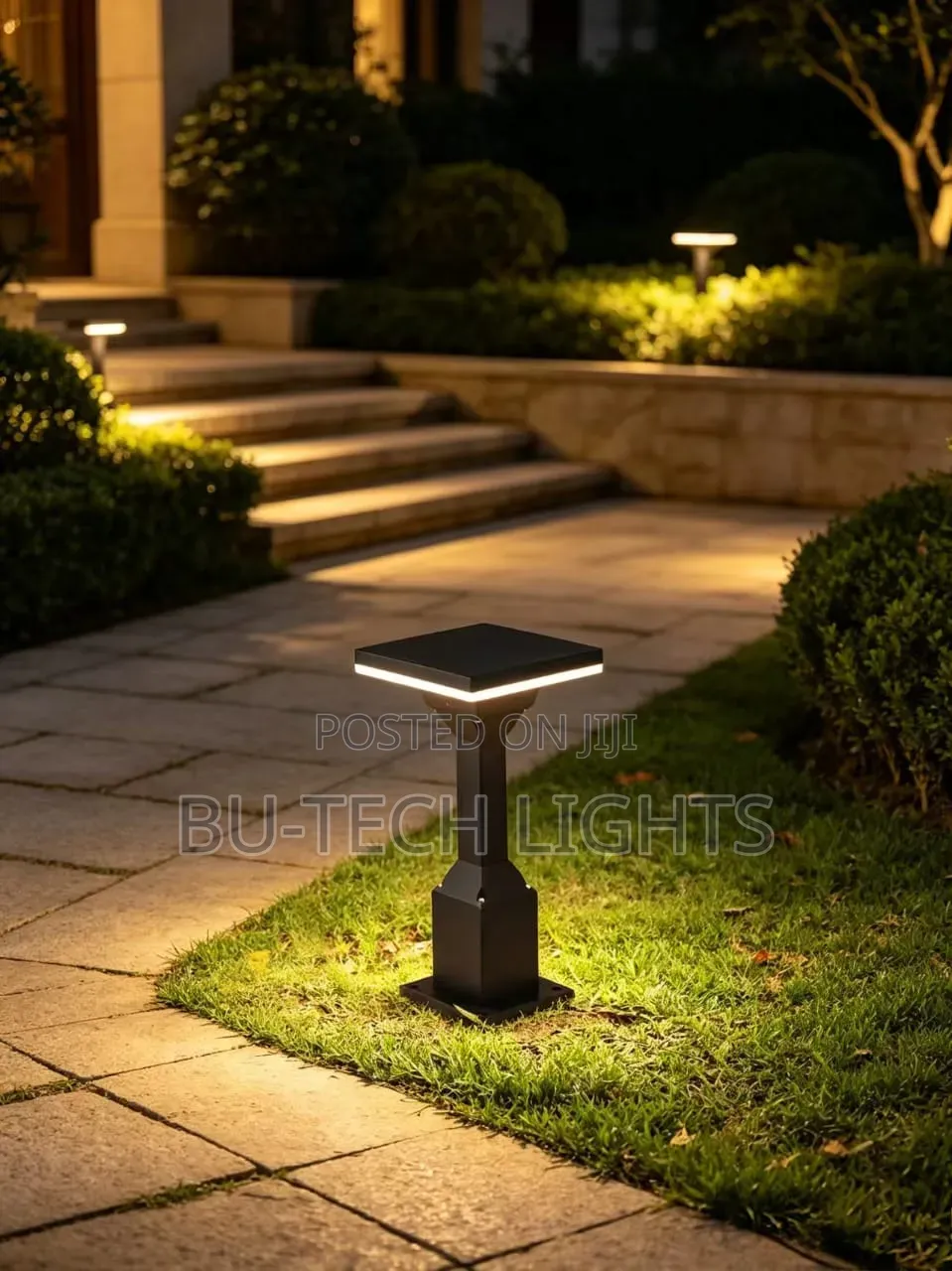 Square Pathway Bollard Light