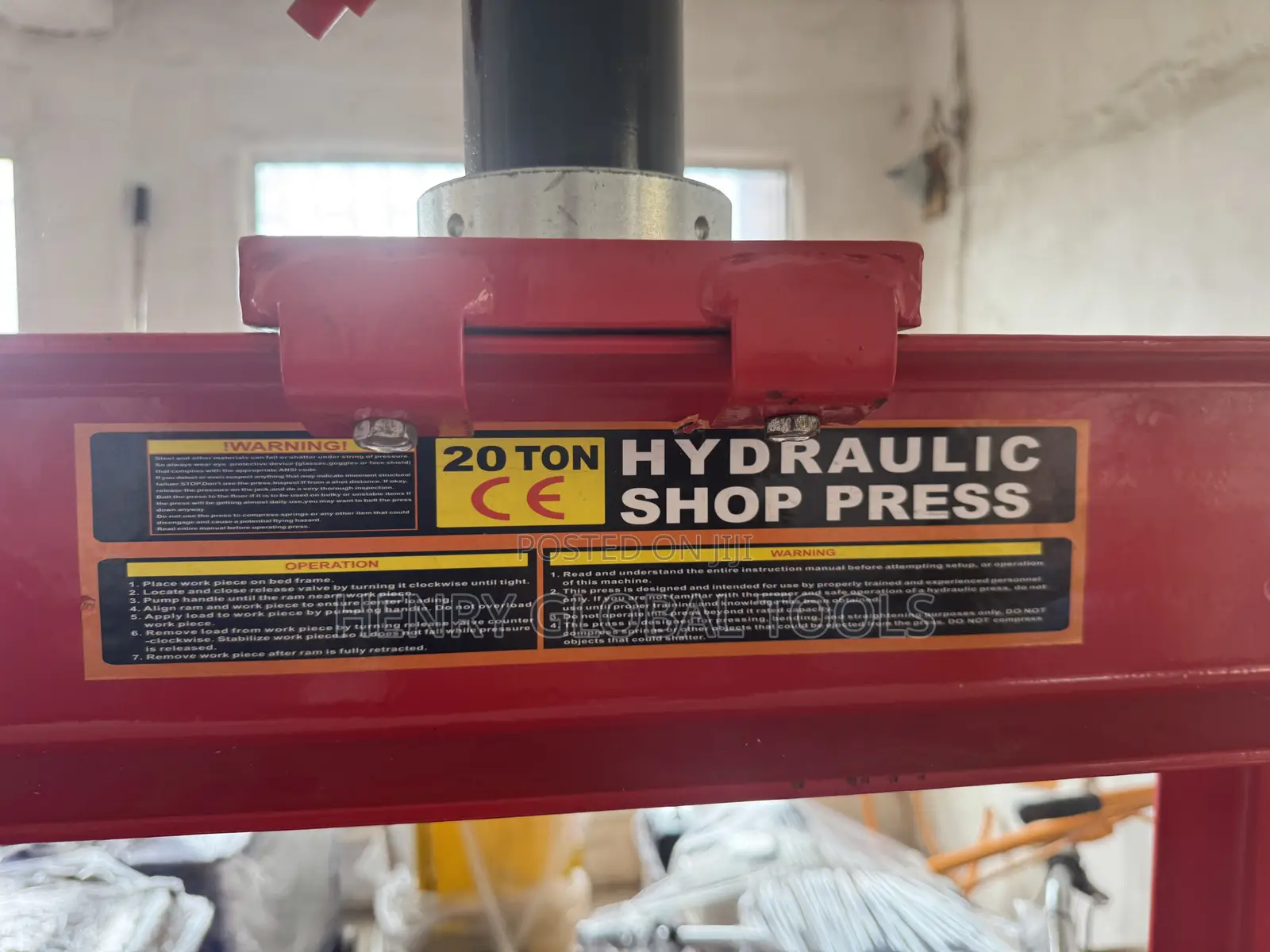 20 Ton Hydraulic Shop Press – Heavy Duty