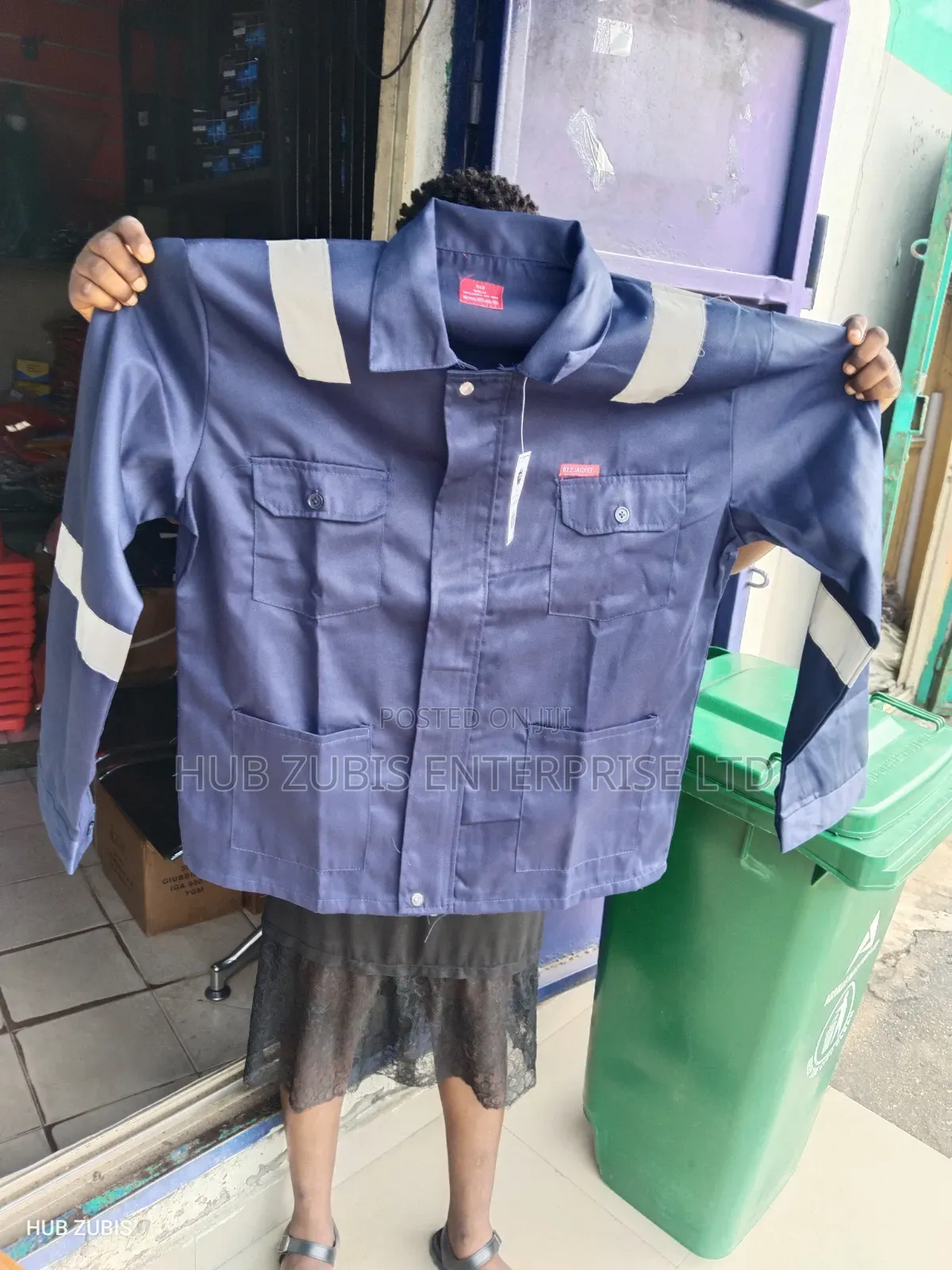 Navy Blue Up & Down Coverall