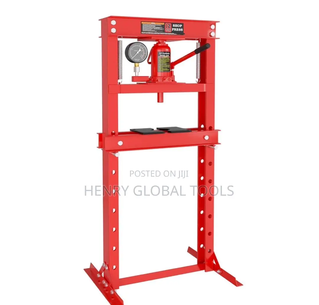 12 Ton Hydraulic Shop Press – Heavy Duty