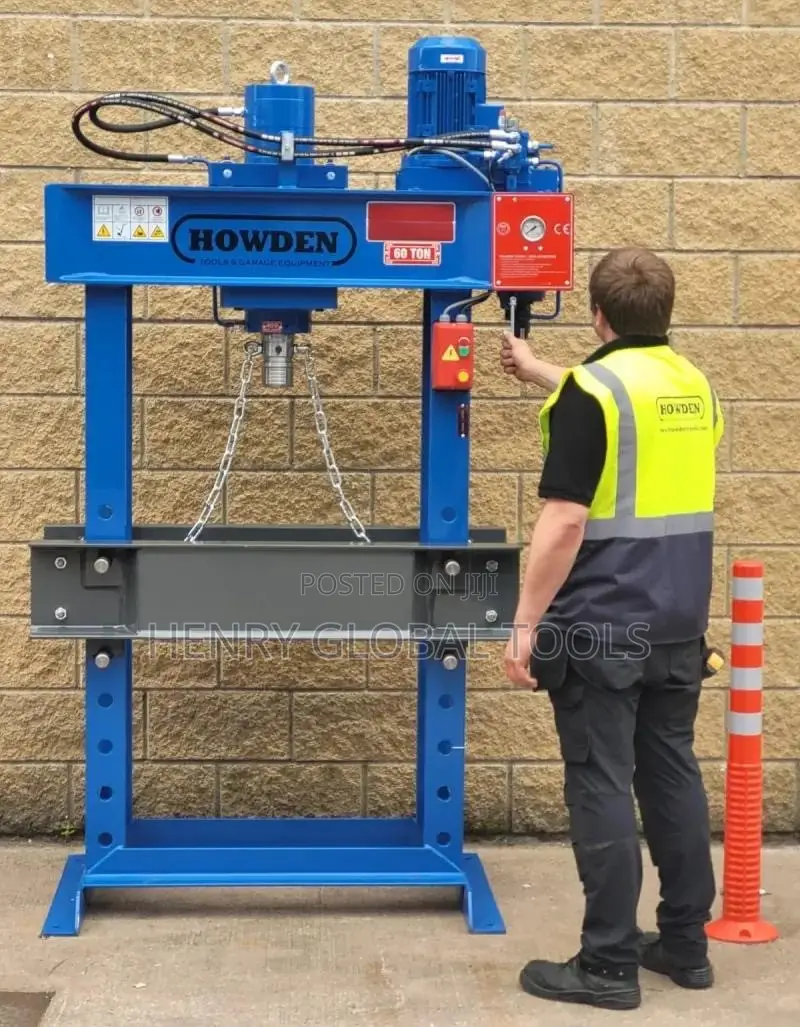 60 Ton Hydraulic Shop Press – Heavy Duty