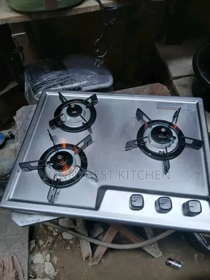 Korean Neatly Used 3 Burners Table Top Gas