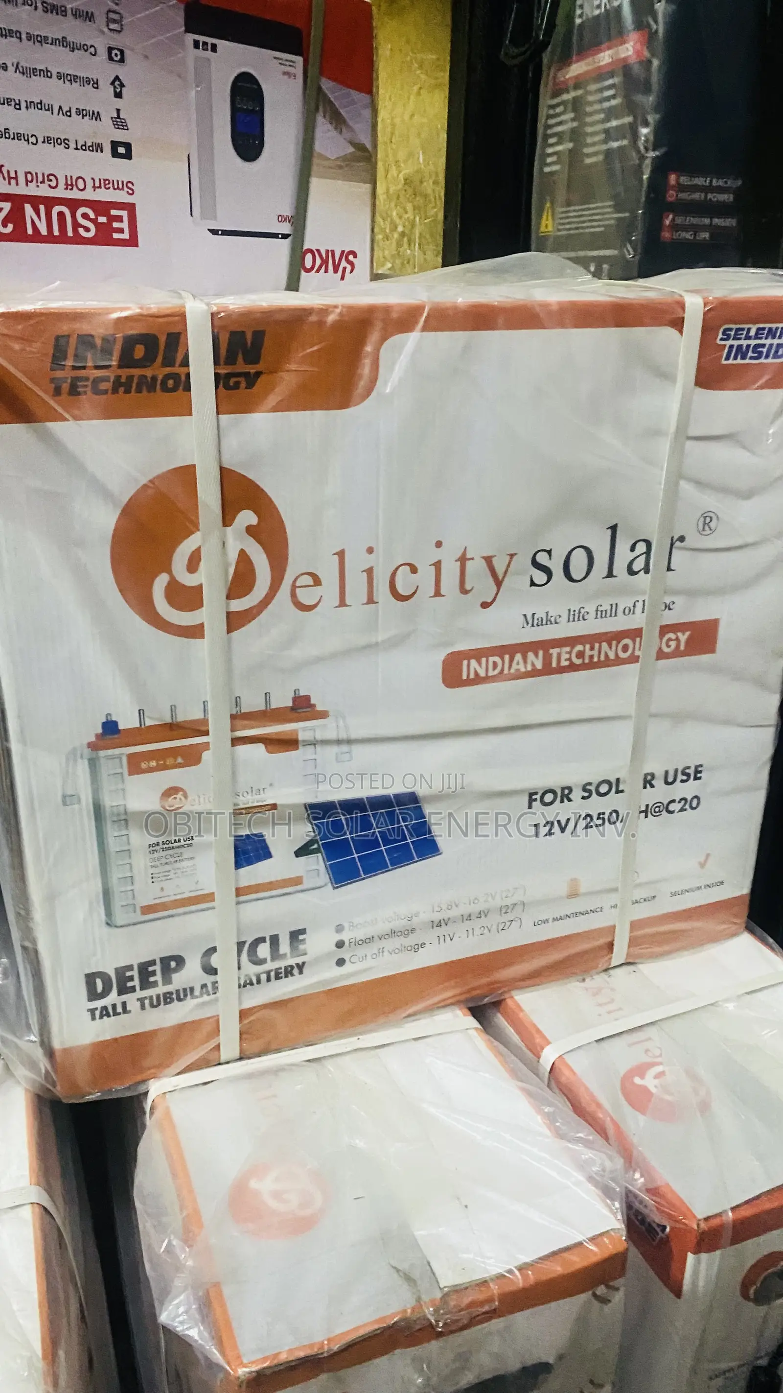 250AH 12V Felicity Tubular Battery