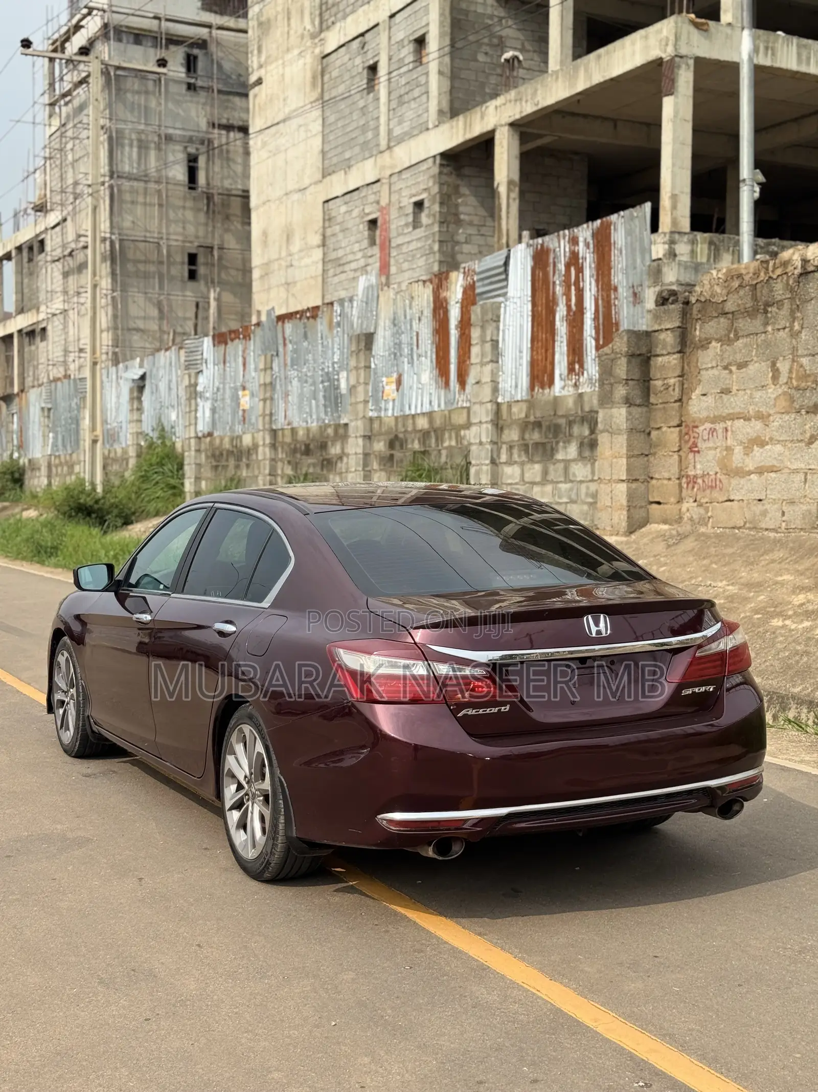Honda Accord Sport 4dr Sedan (2.4L 4cyl 6M) 2014 Burgundy