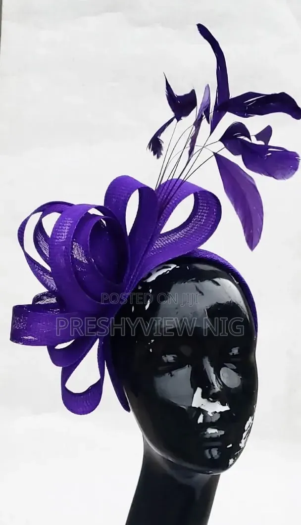 Purple Fascinator