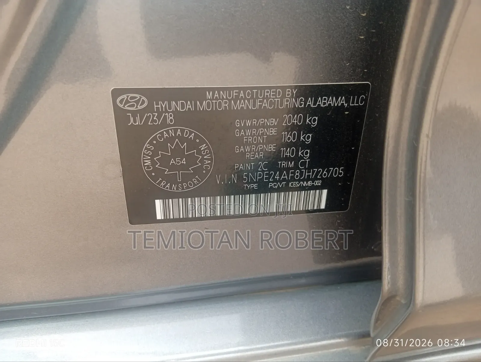 Hyundai Sonata Eco 2019 Gray
