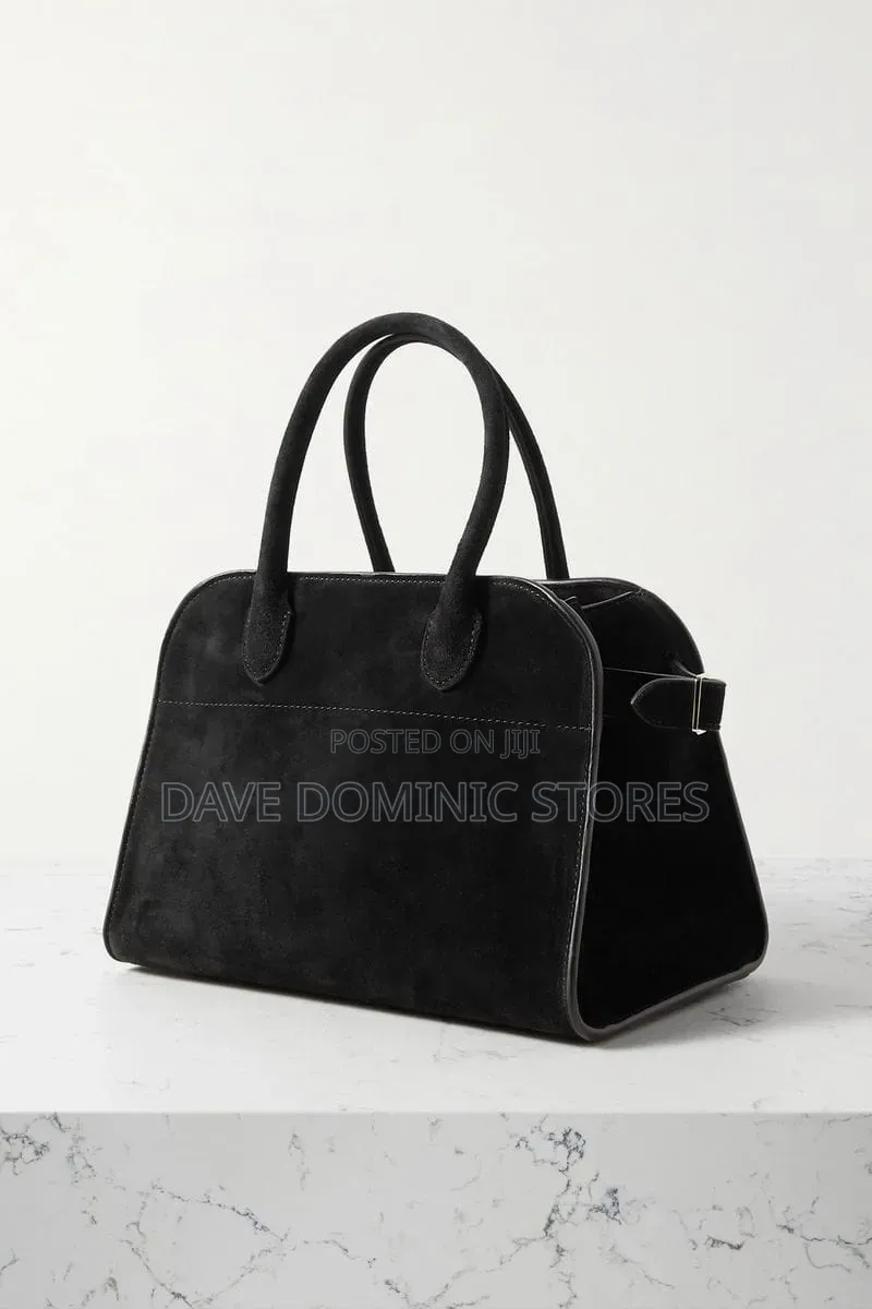 The Row Soft Margaux 15 Suede Tote