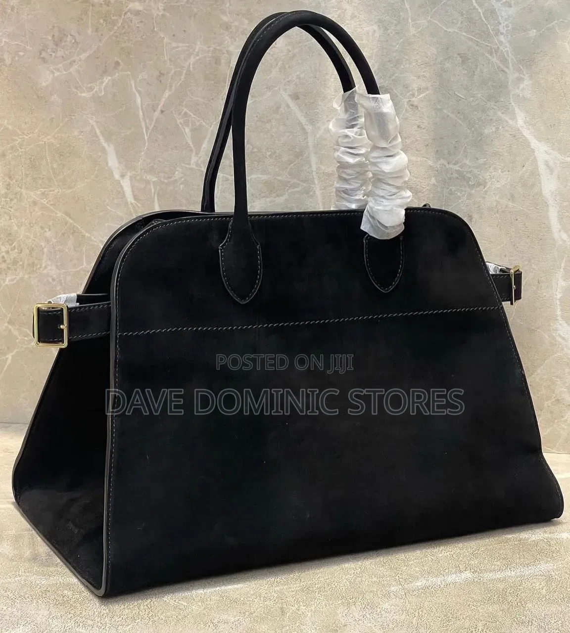 The Row Soft Margaux 15 Suede Tote