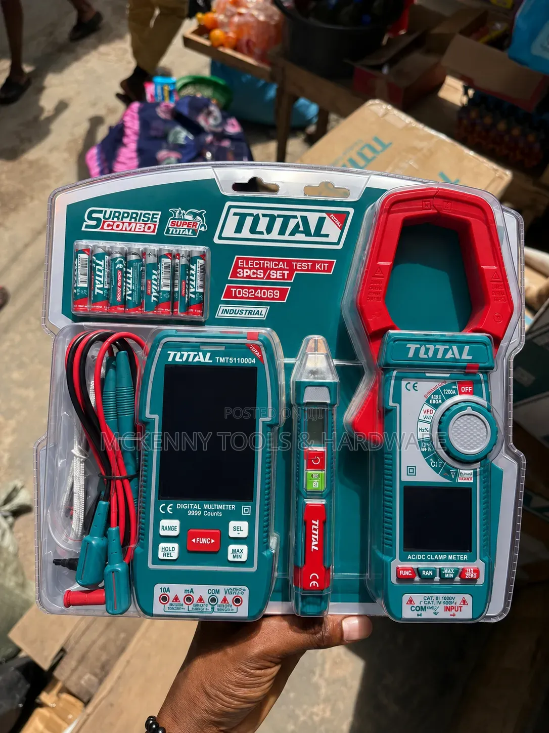 TOTAL TOS24069 3-Piece Electrical Test