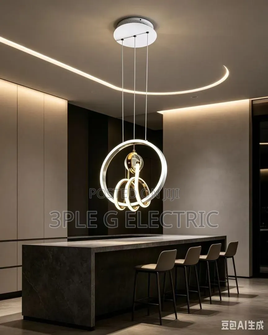 Square/Round Coiling Led Dropping Pendant Light