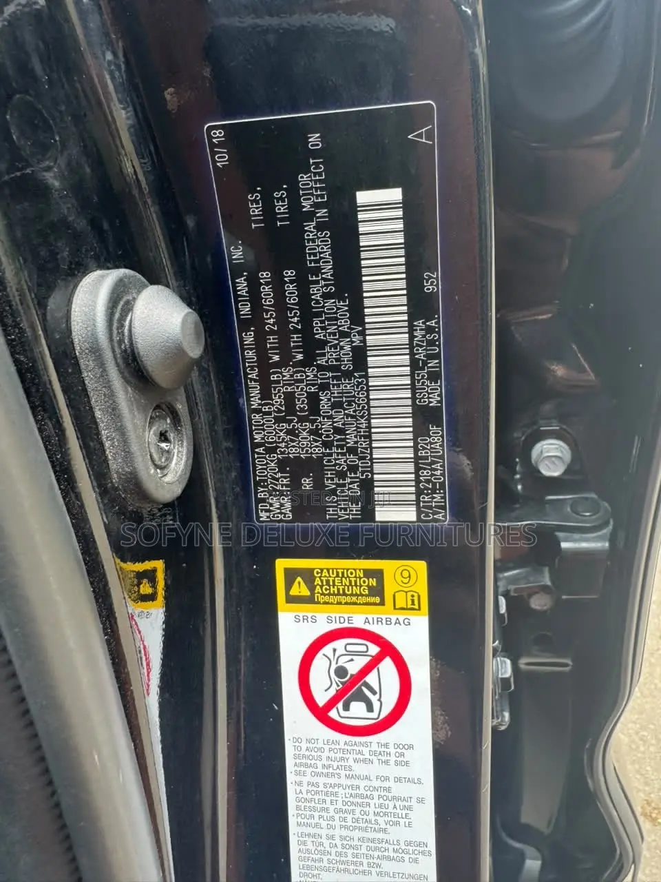 Toyota Highlander 2019 Black
