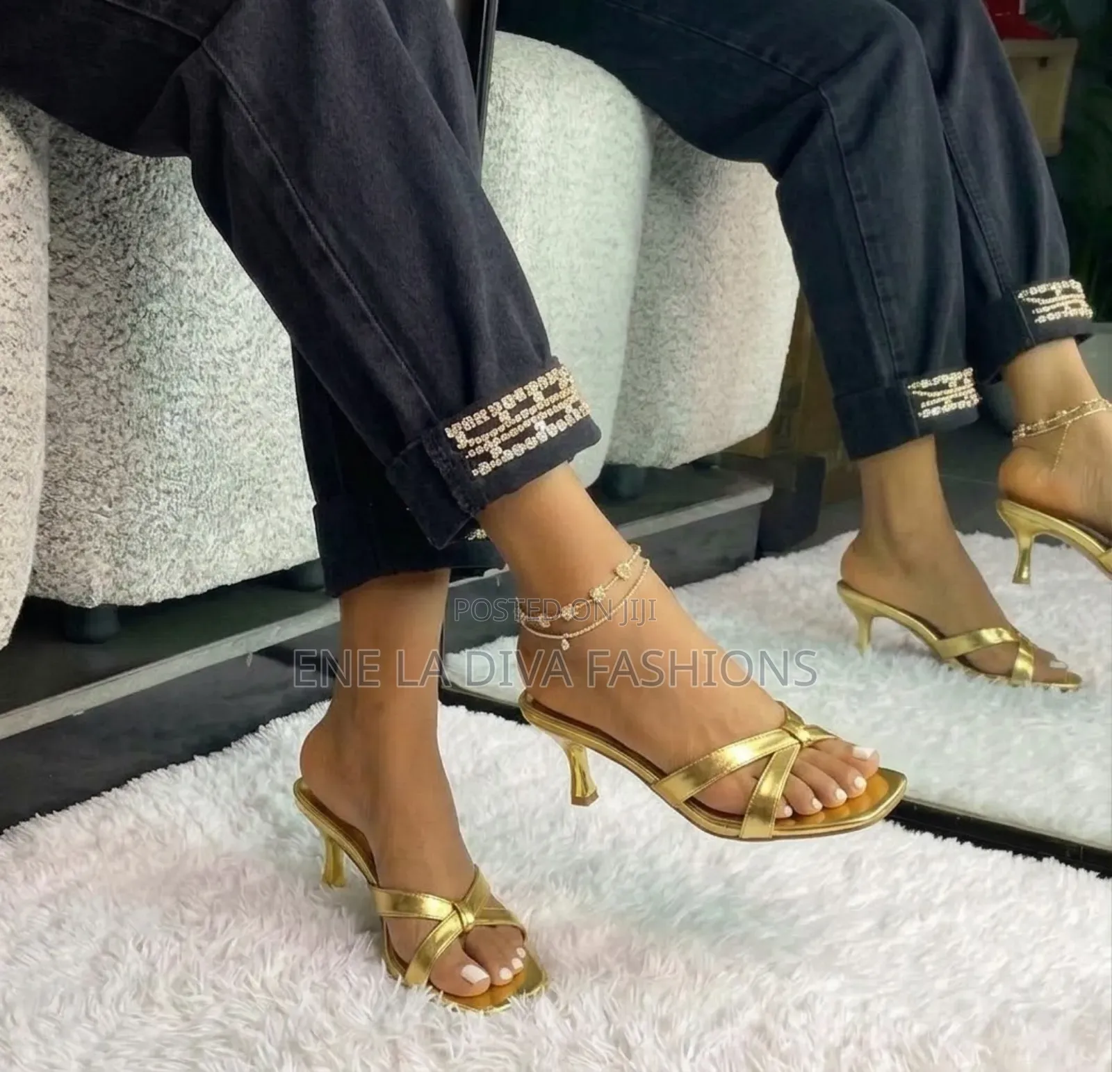 Fashion Low Slippers Heels
