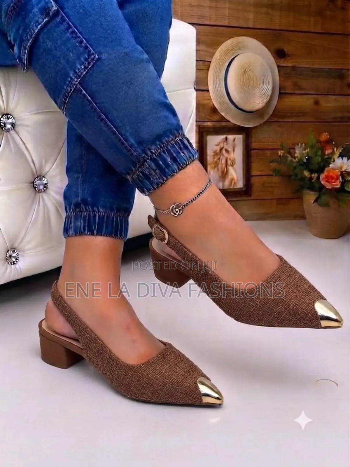 Stylish Low Heels Stiletto Shoe
