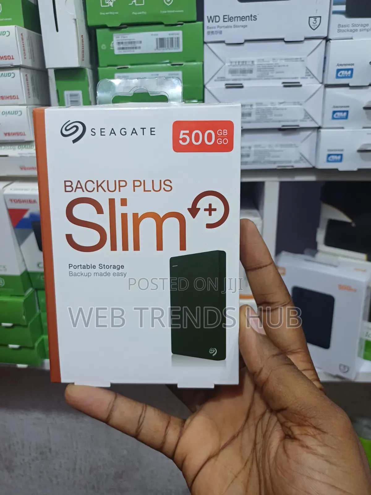 Seagate Backup Plus Slim 500GB Portable External Hard Drive
