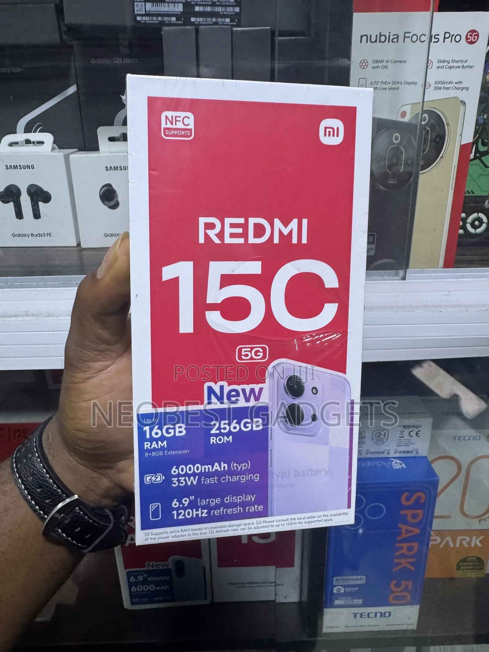 New Xiaomi Redmi 15C 256 GB Black