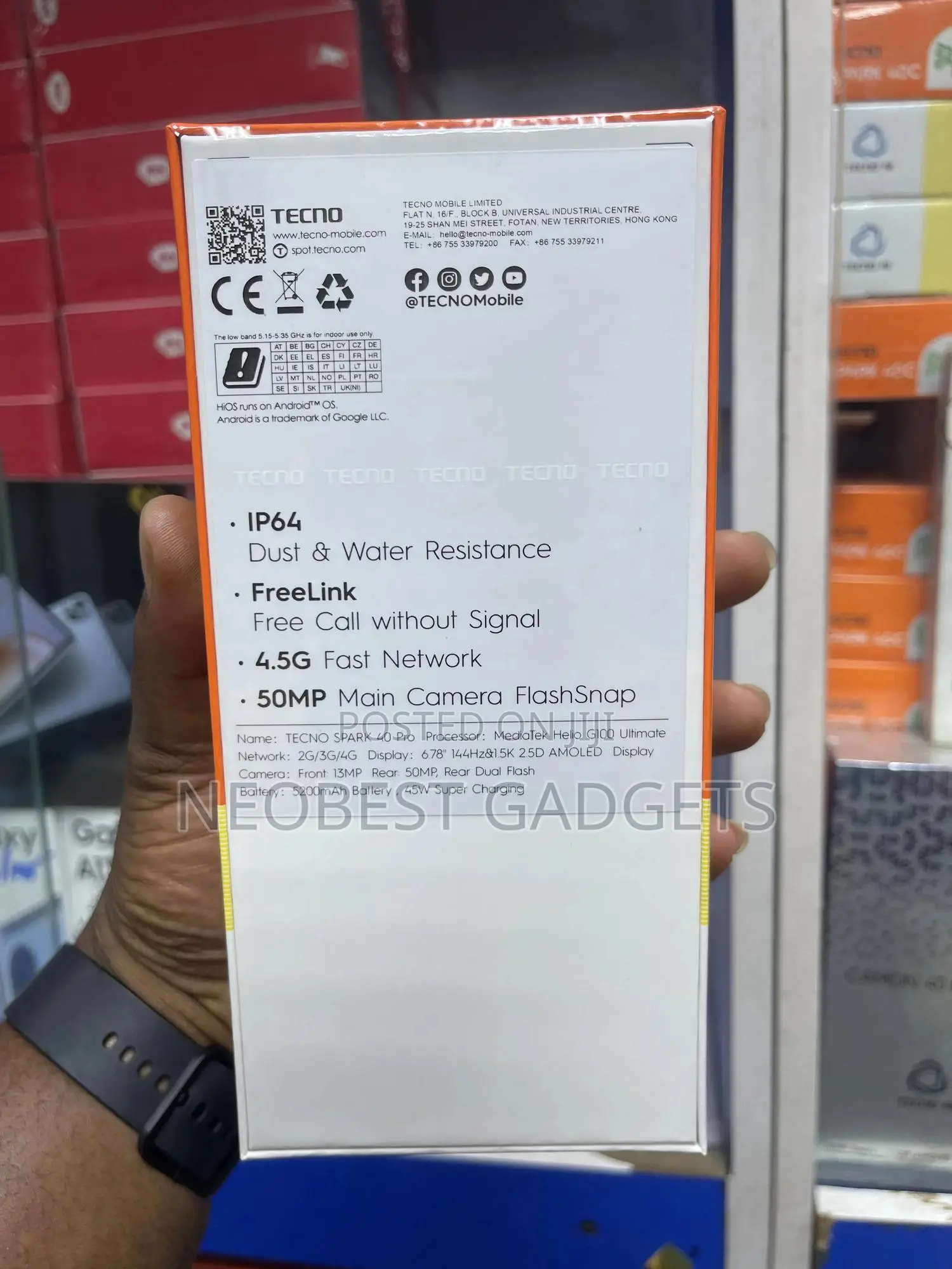 New Tecno Spark 40 Pro 128 GB