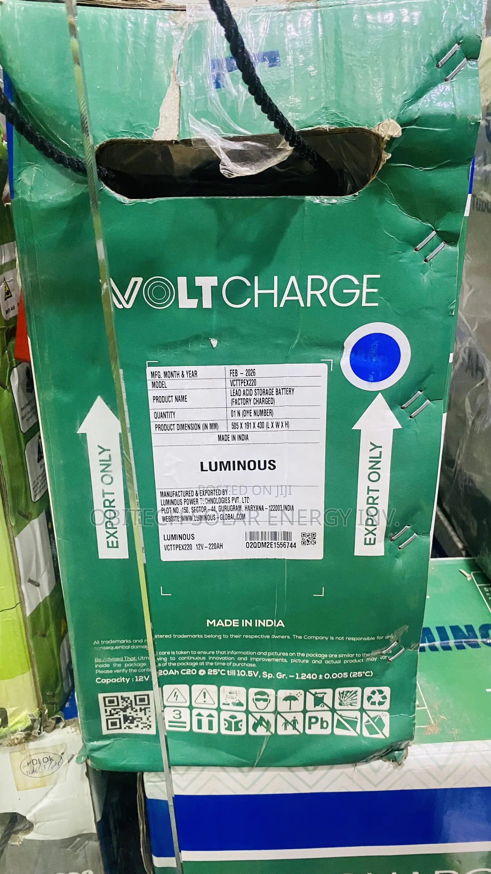 220AH Luminous Tubular Battery