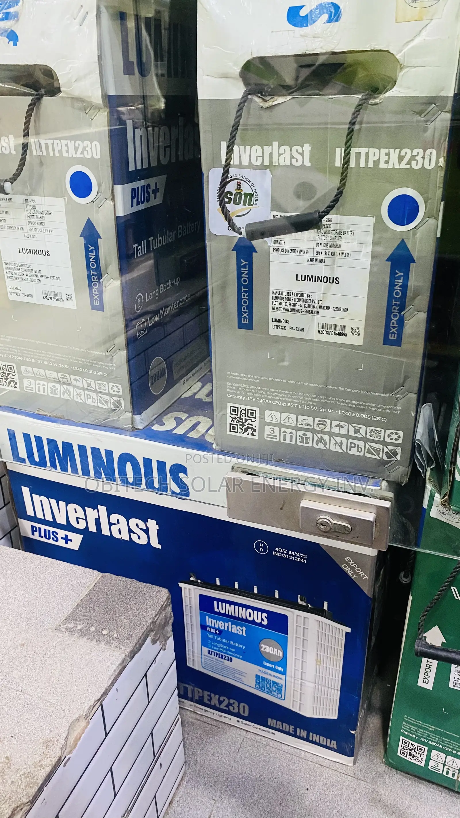 230AH Luminous Tubular Battery