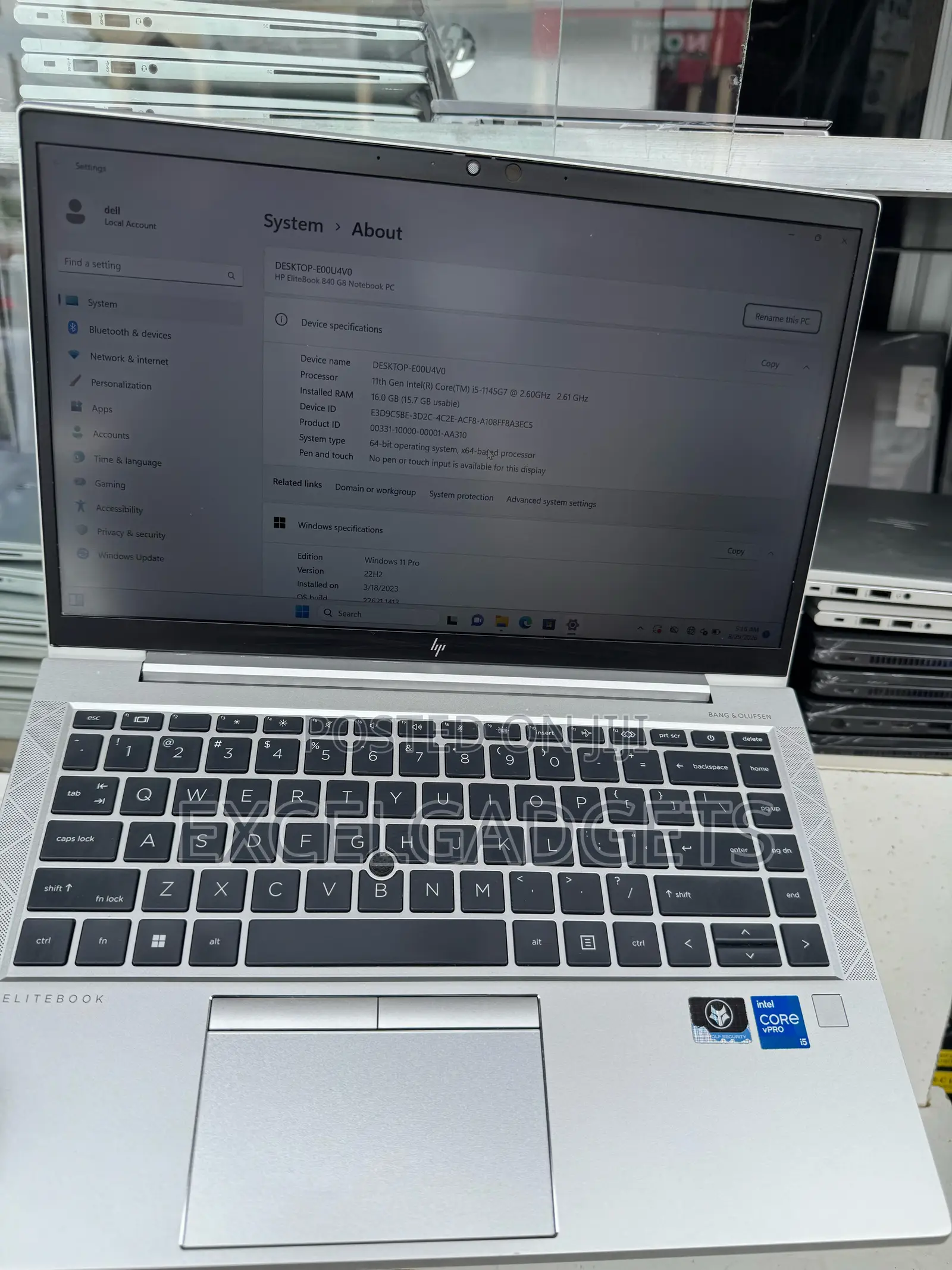 Laptop HP EliteBook 840 G8 16GB Intel Core i5 SSD 256GB